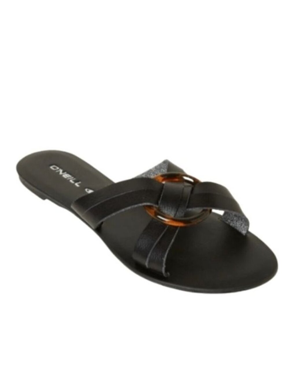 O'Neill Black Vilano Flip Flop Sandals, Size 6